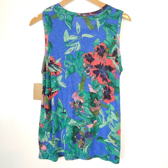 RACHEL Rachel Roy NWT medium floral tank - Picture 3 of 5